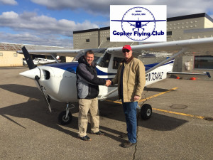 Proud CFI George and new Private Pilot Jay J.